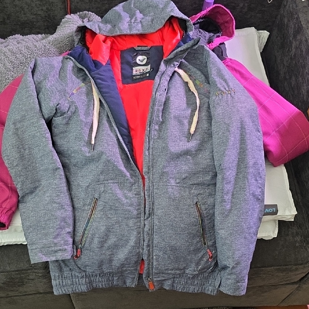 Roxy Gray and Red Women's Ski Jacket